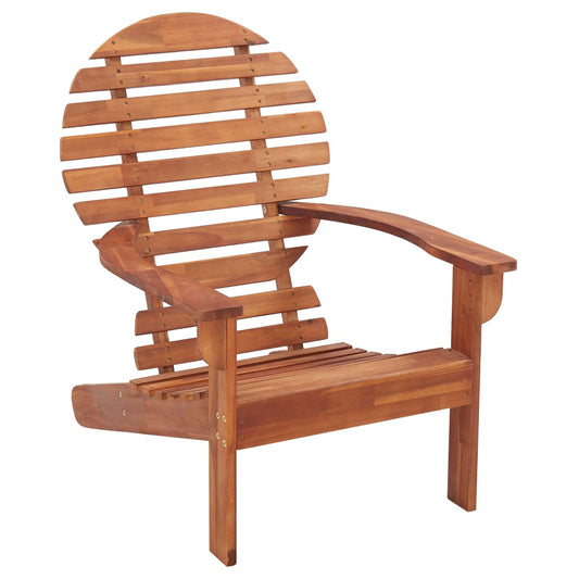 vidaXL Folding Adirondack Chair Lawn Chair for Outdoor Porch Solid Wood Acacia-0
