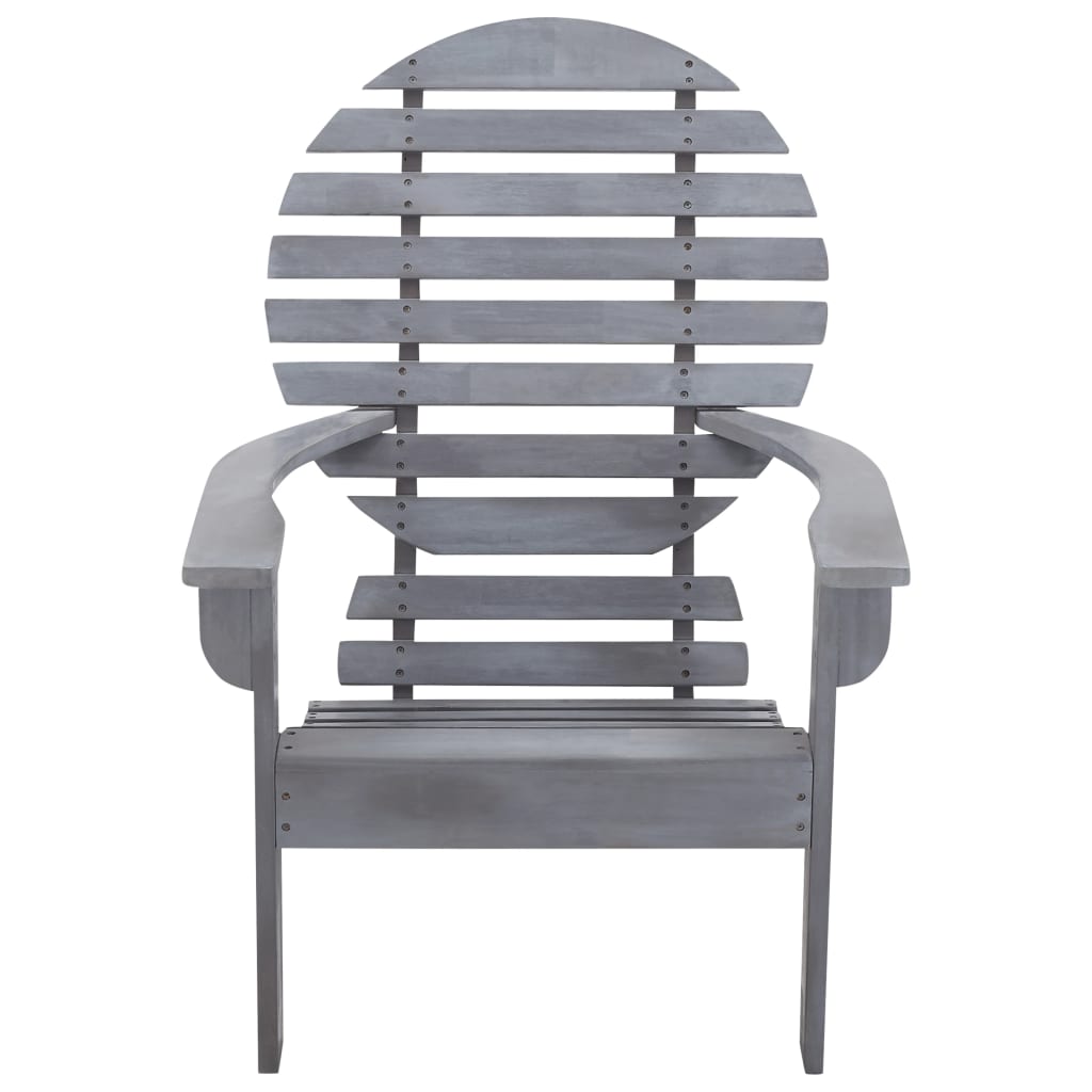vidaXL Folding Adirondack Chair Lawn Chair for Outdoor Porch Solid Wood Acacia-4