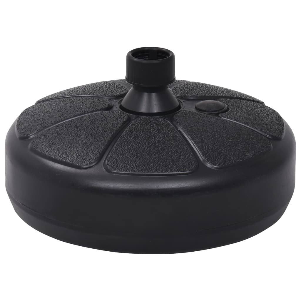 vidaXL Umbrella Base Sand/Water Filled 4 gal Black-0