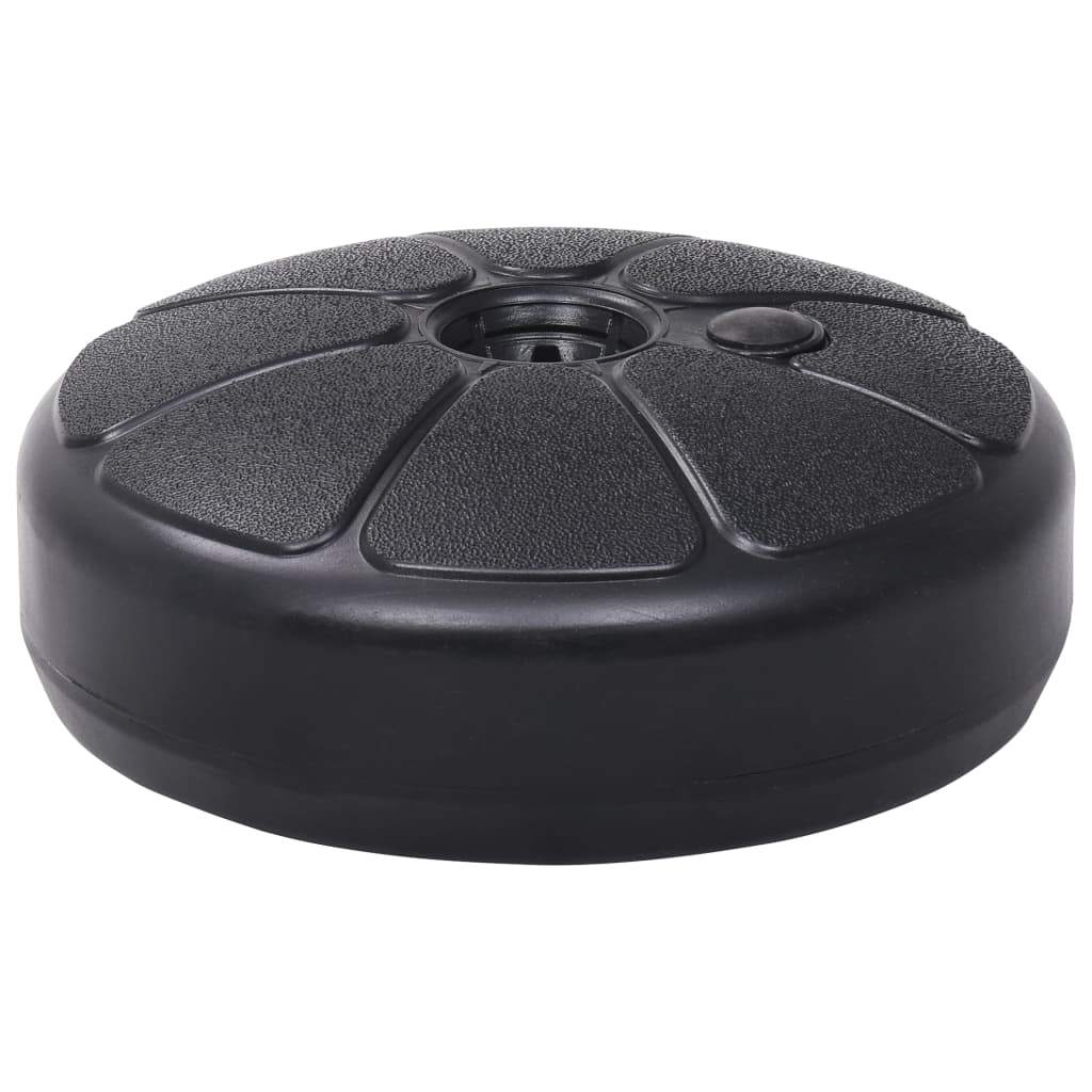 vidaXL Umbrella Base Sand/Water Filled 4 gal Black-1