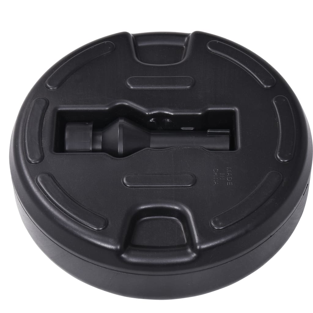 vidaXL Umbrella Base Sand/Water Filled 4 gal Black-3