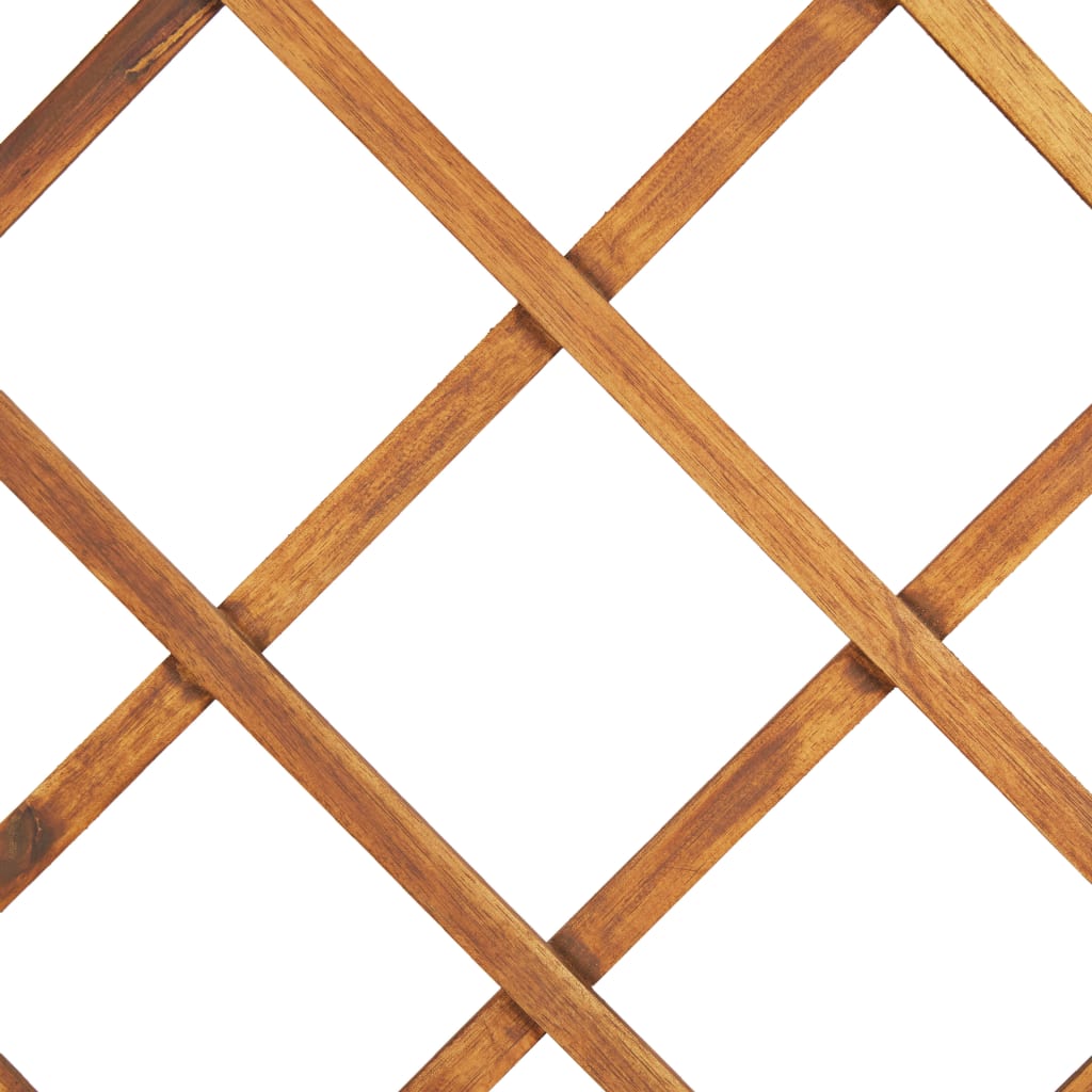 vidaXL Raised Bed with Trellis 31.5"x15"x59.1" Solid Acacia Wood-5
