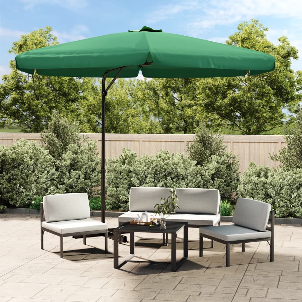 vidaXL Outdoor Umbrella Parasol with Cross Base Patio Sunshade Sun Shelter-5