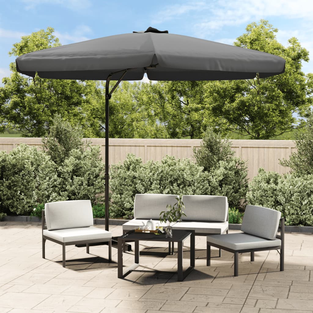 vidaXL Outdoor Umbrella Parasol with Cross Base Patio Sunshade Sun Shelter-4