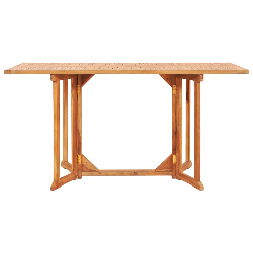 vidaXL Folding Butterfly Patio Table 59.1"x35.4"x29.5" Solid Teak Wood-1