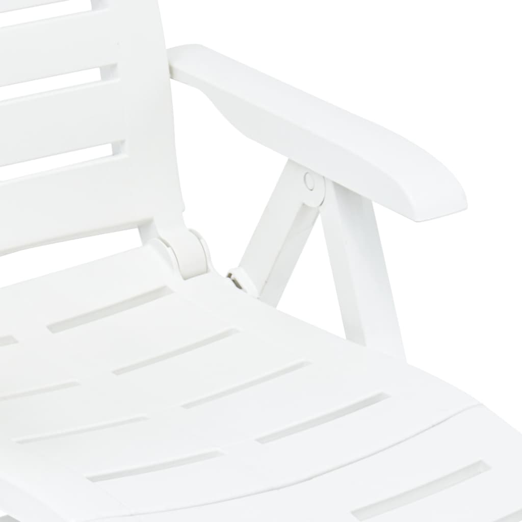 vidaXL Deckchair Patio Lounge Chair Outdoor Folding Sunlounger Sunbed Plastic-7