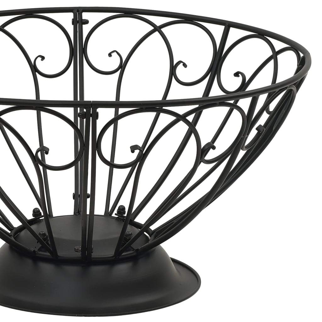 vidaXL Fire Pit with Poker 29.5 XXL Steel"-3