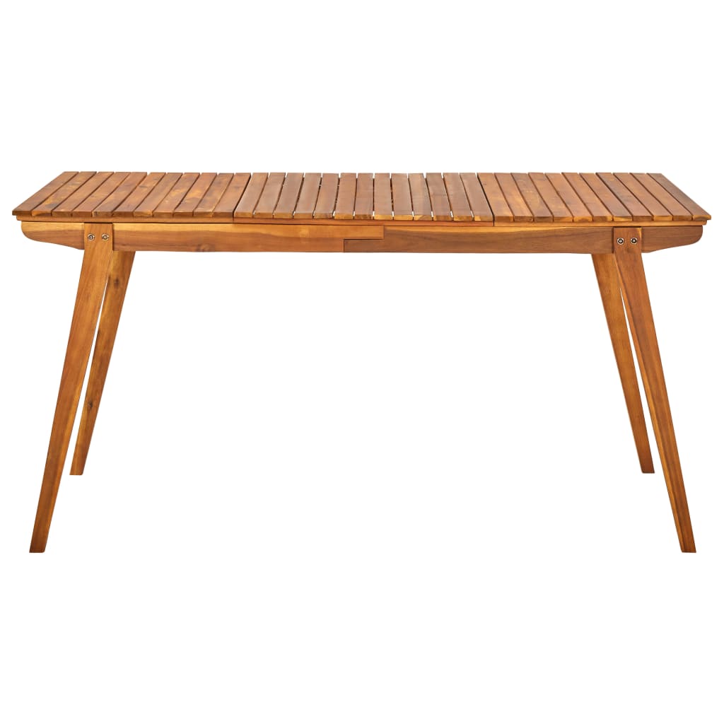 vidaXL Patio Table Outdoor Dining Table Garden Furniture Solid Wood Acacia-3