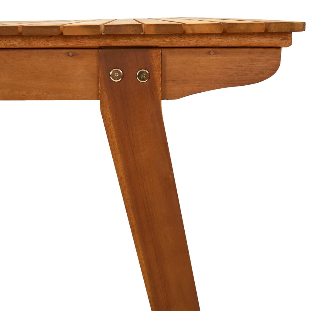 vidaXL Patio Table Outdoor Dining Table Garden Furniture Solid Wood Acacia-0