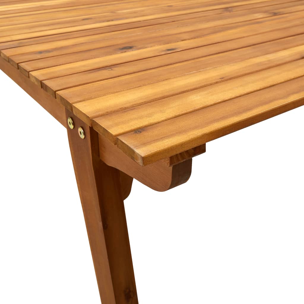 vidaXL Patio Table Outdoor Dining Table Garden Furniture Solid Wood Acacia-2