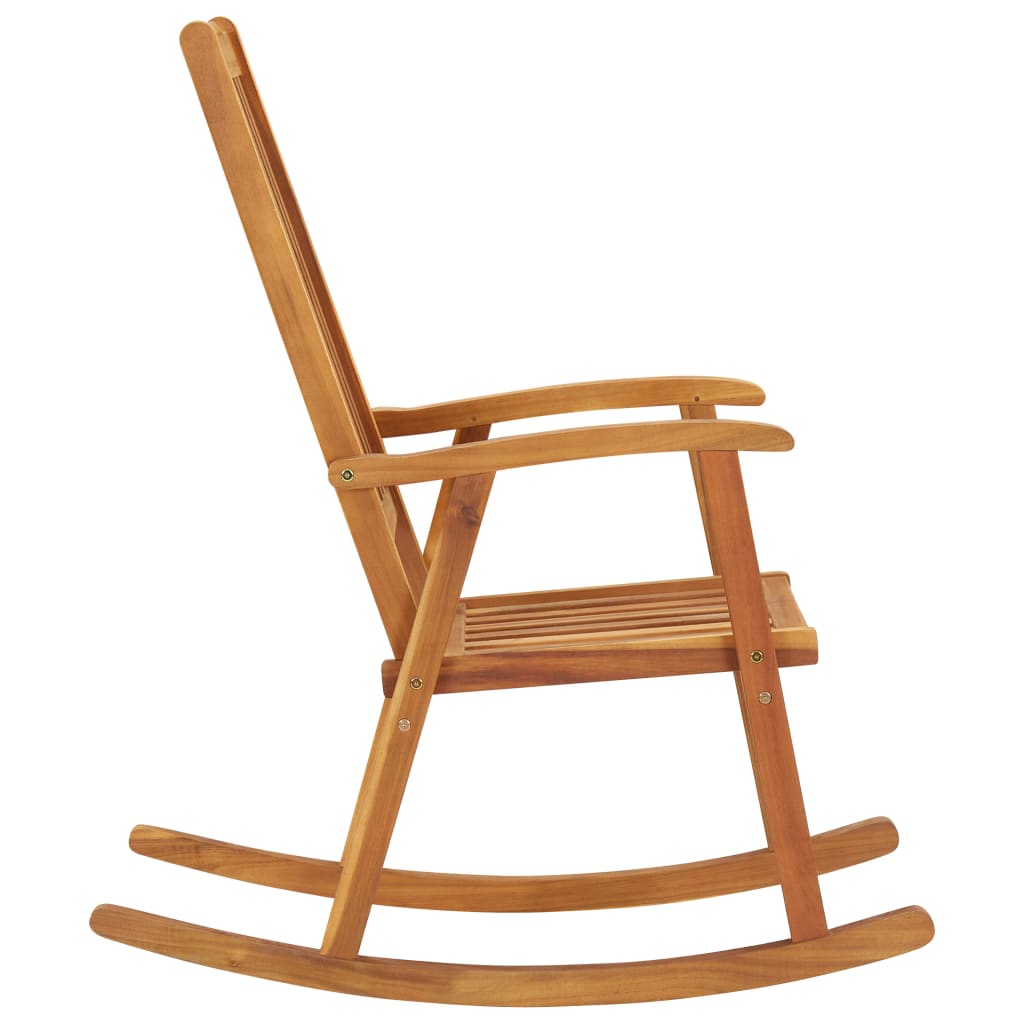 vidaXL Rocking Chair Solid Acacia Wood-2
