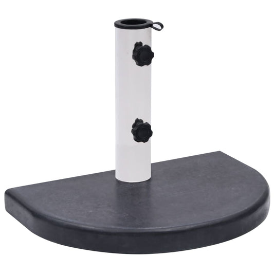 vidaXL Umbrella Base Black 15.7"x11"x1.6" Granite-0