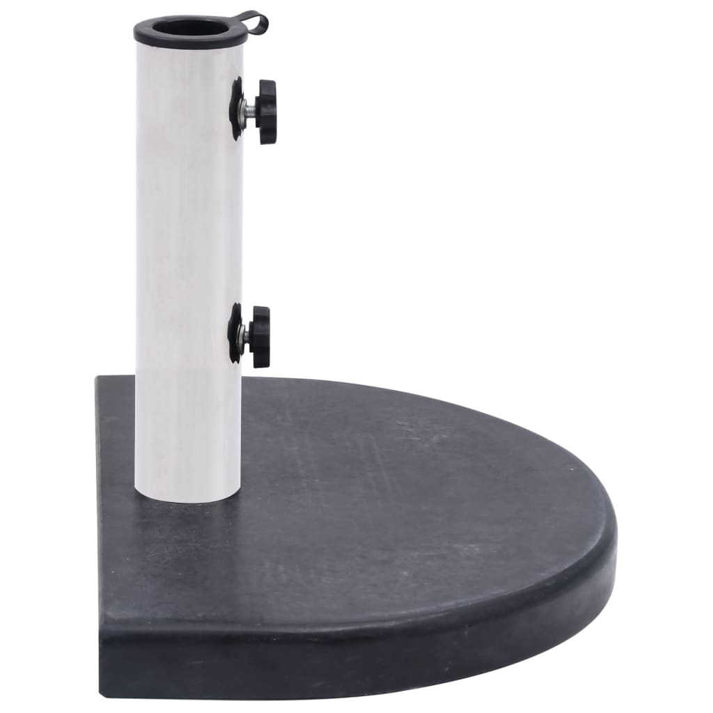 vidaXL Umbrella Base Black 15.7"x11"x1.6" Granite-2