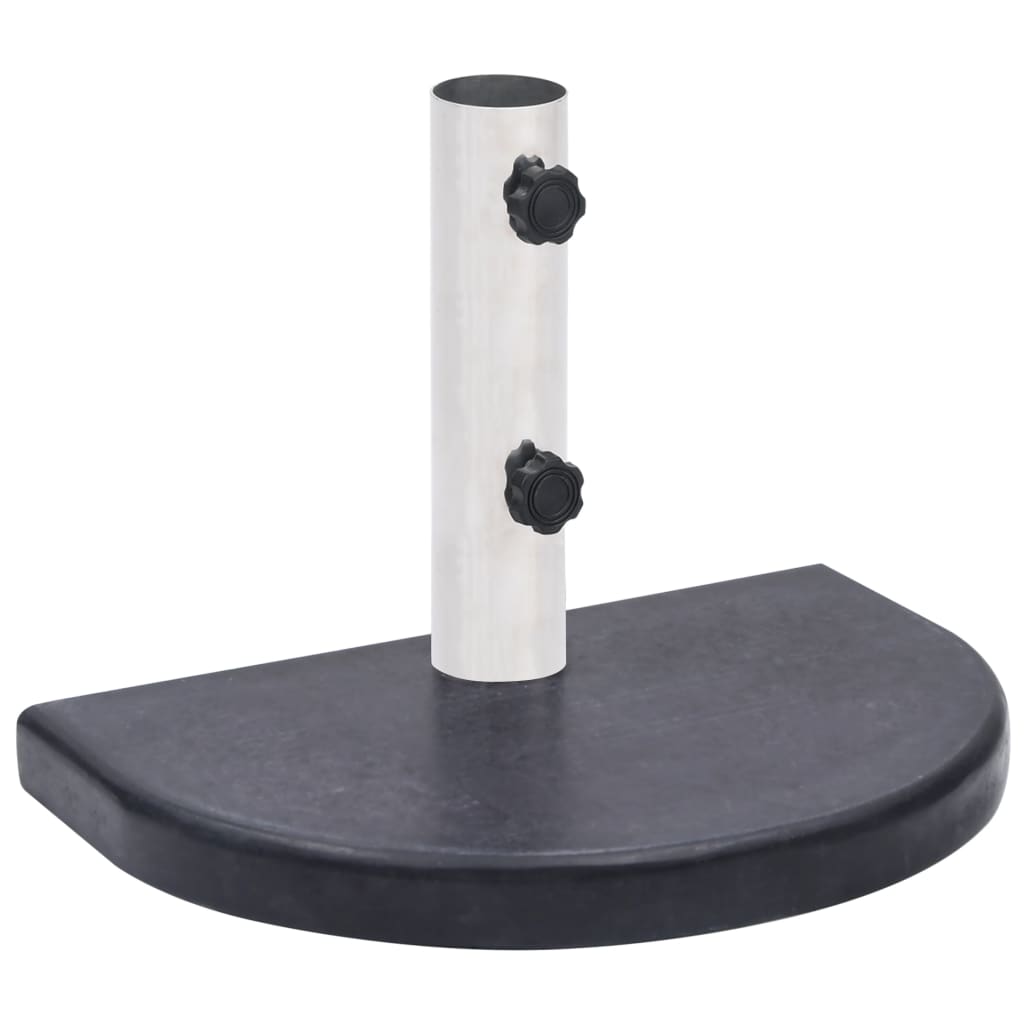 vidaXL Umbrella Base Black 15.7"x11"x1.6" Granite-3