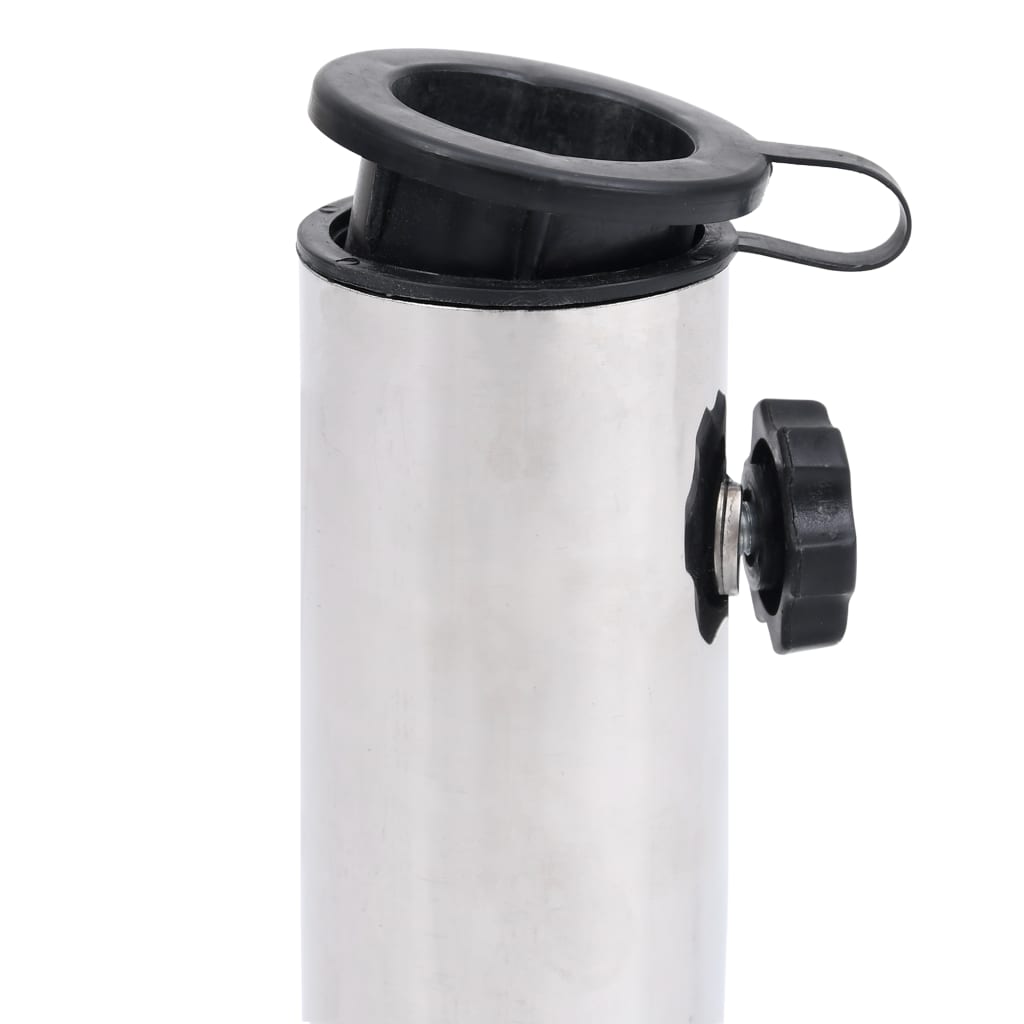 vidaXL Umbrella Base Black 15.7"x11"x1.6" Granite-4