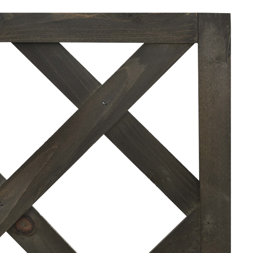 vidaXL Planter Flower Box Trellis Raised Bed Outdoor Planter Solid Firwood-9