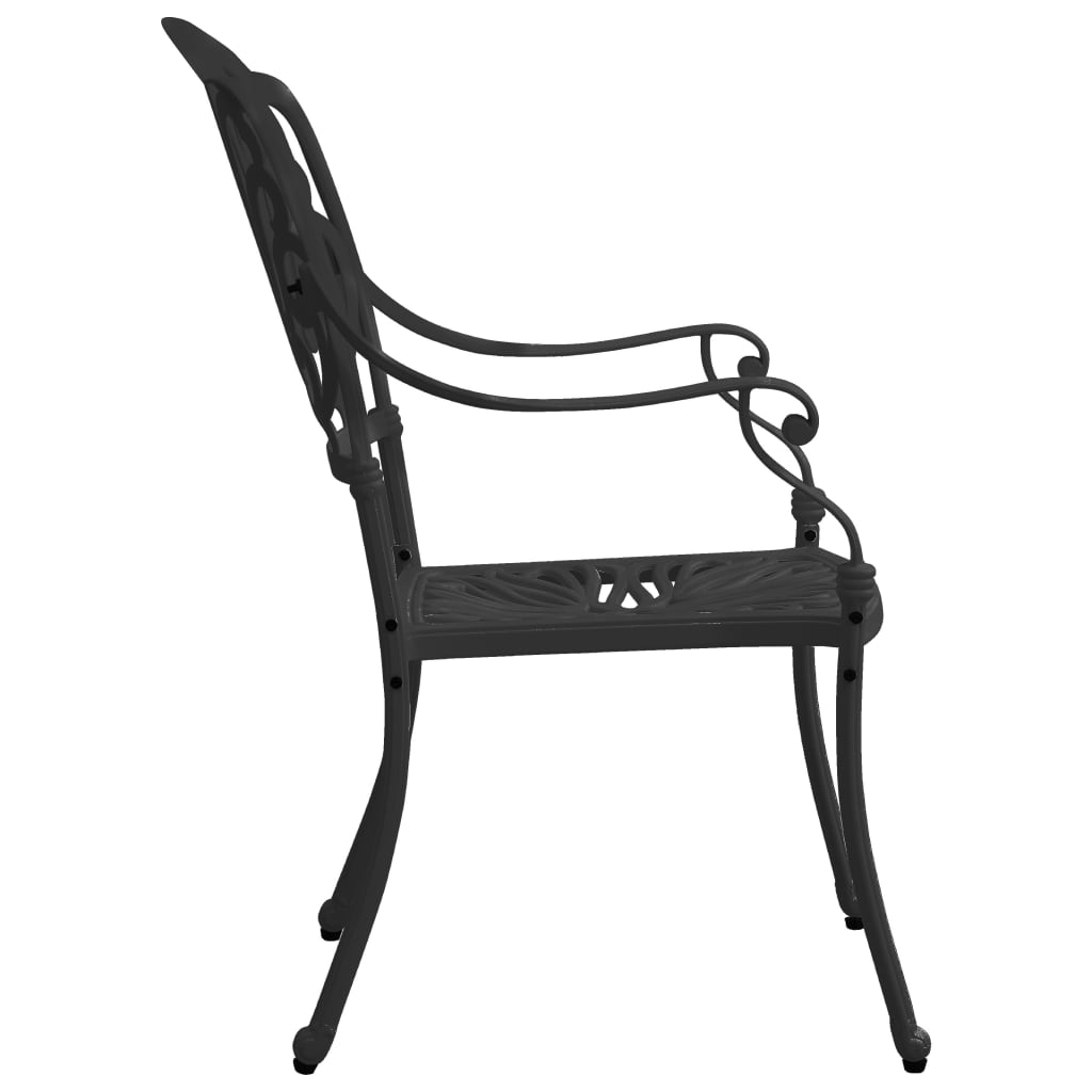vidaXL Patio Chairs 2 Pcs Patio Furniture for Garden Deck Porch Cast Aluminum-11