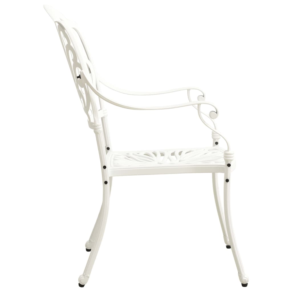 vidaXL Patio Chairs 2 Pcs Patio Furniture for Garden Deck Porch Cast Aluminum-13