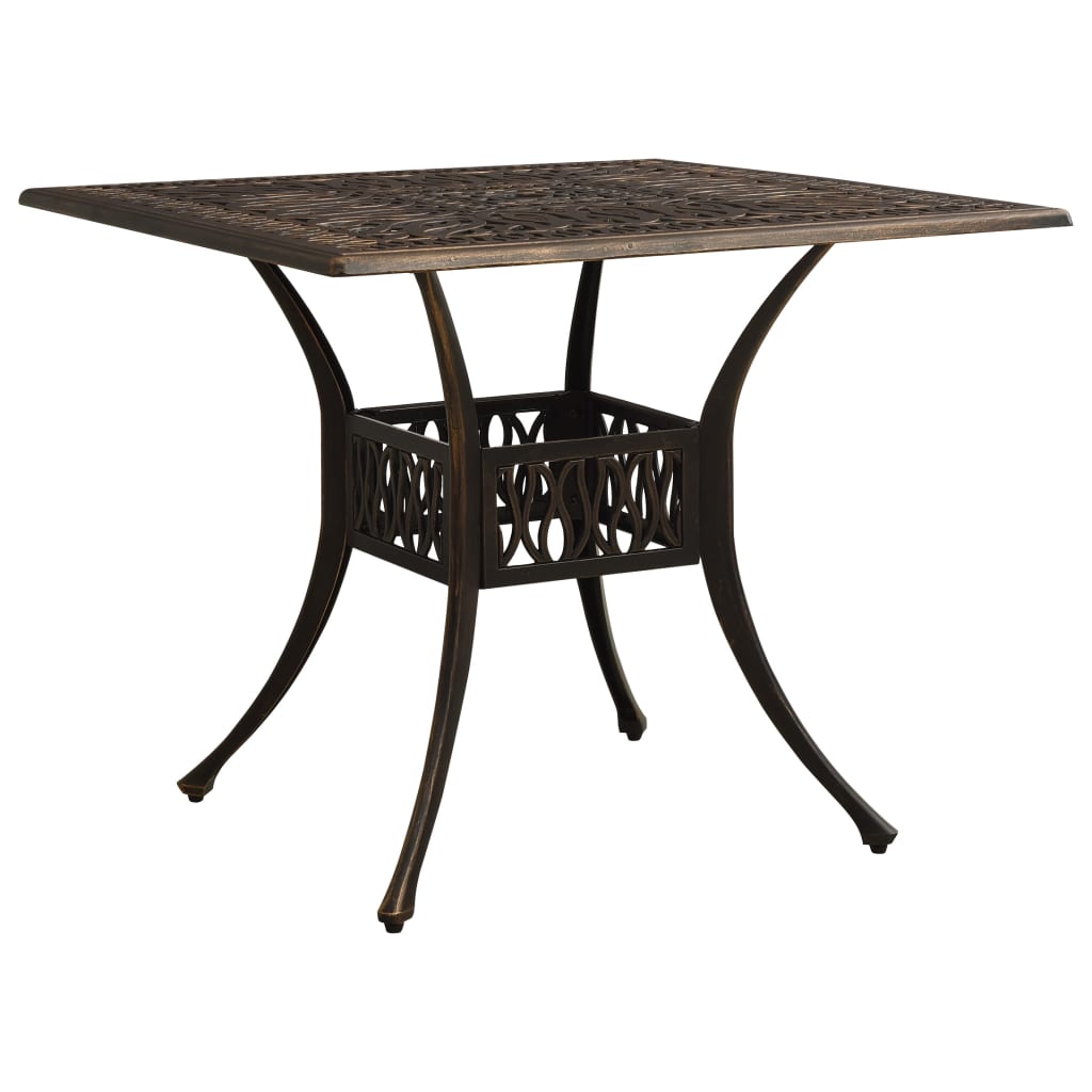 vidaXL Outdoor Dining Table Patio Table Garden Porch Furniture Cast Aluminum-0