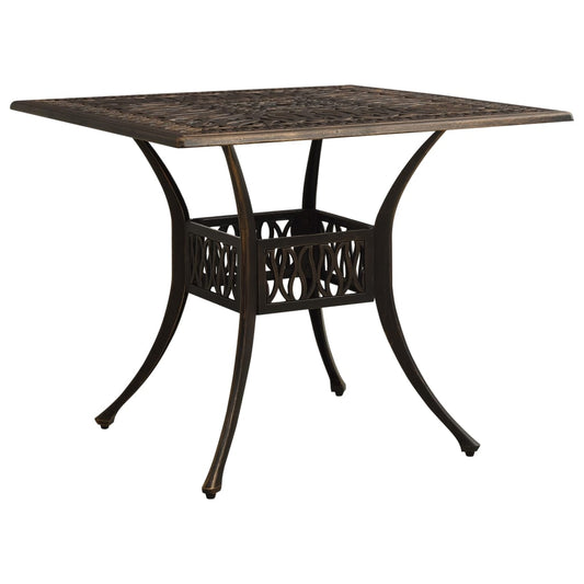 vidaXL Outdoor Dining Table Patio Table Garden Porch Furniture Cast Aluminum-0