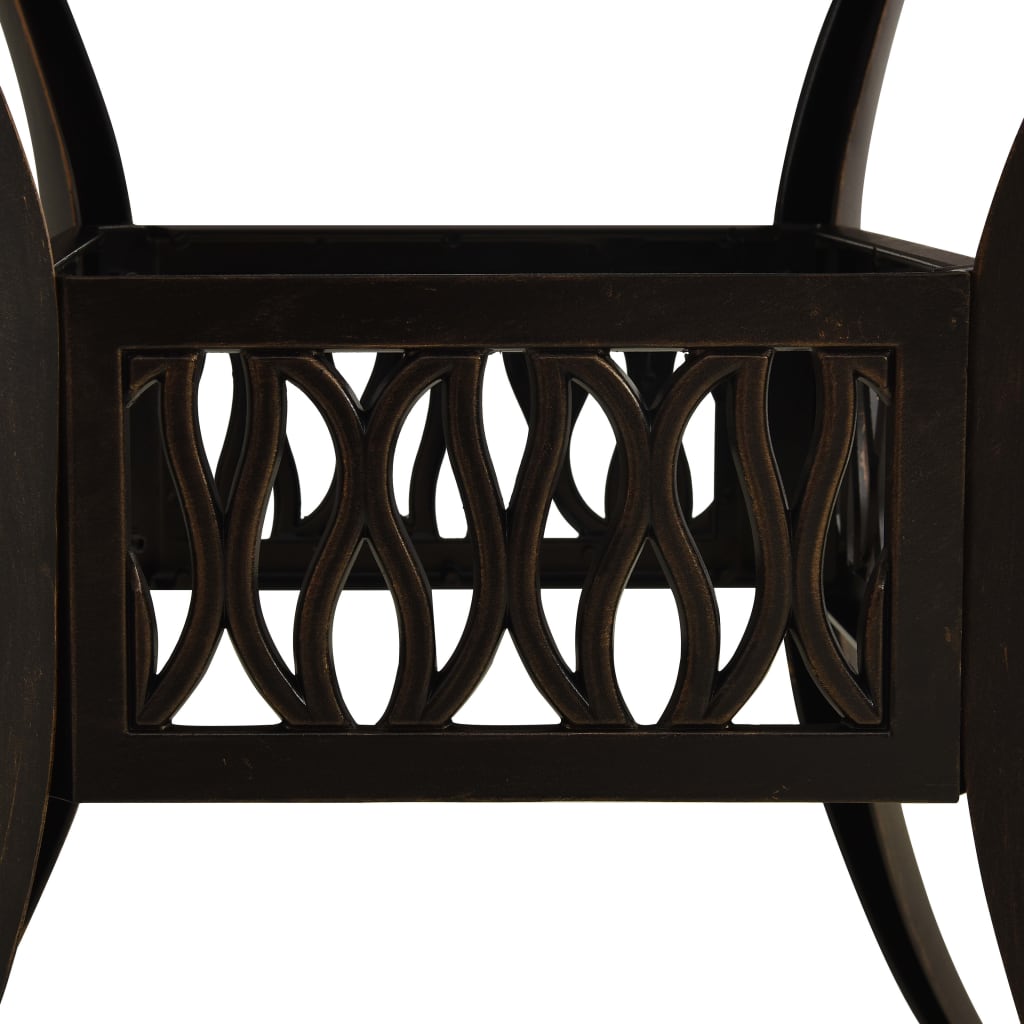vidaXL Outdoor Dining Table Patio Table Garden Porch Furniture Cast Aluminum-9