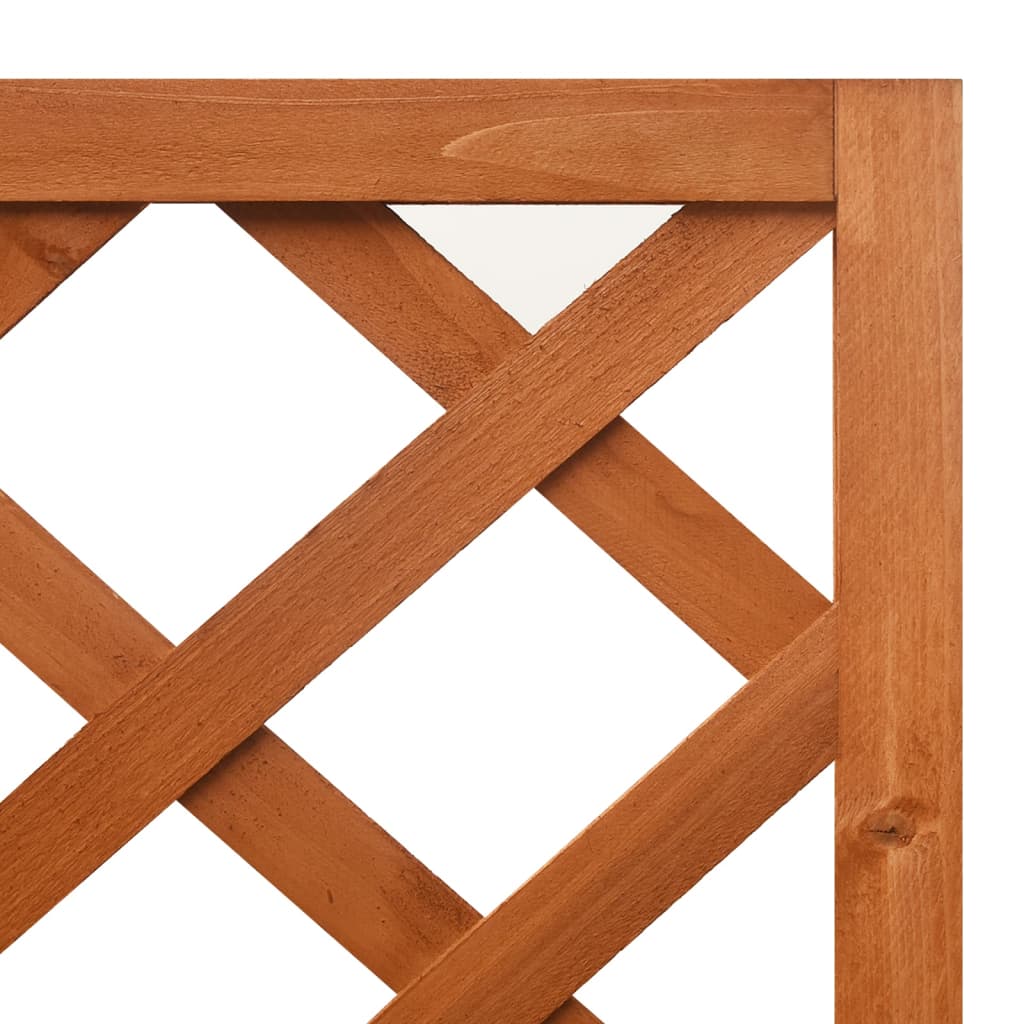 vidaXL Planter Flower Box Trellis Raised Bed Outdoor Planter Solid Firwood-12