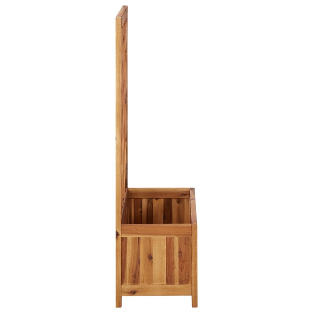 vidaXL Garden Raised Bed with Trellis Solid Acacia Wood-2